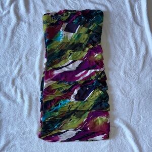 Multicolor Abstract Women's Dress